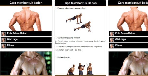 aplikasi membentuk otot android