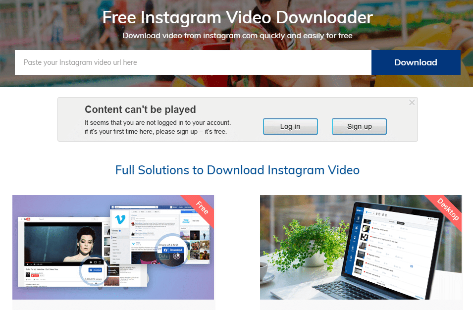 Keepvid Free Instagram Video Downloader