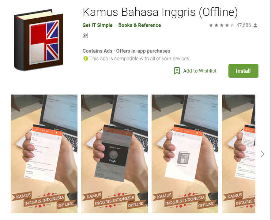 Kamus Bahasa Inggris (Offline) 