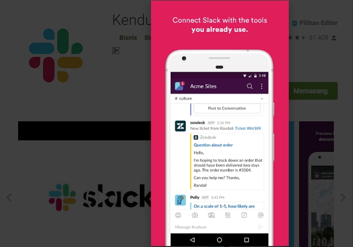 Integrasikan Slack Dengan Aplikasi Pihak Ke Tiga