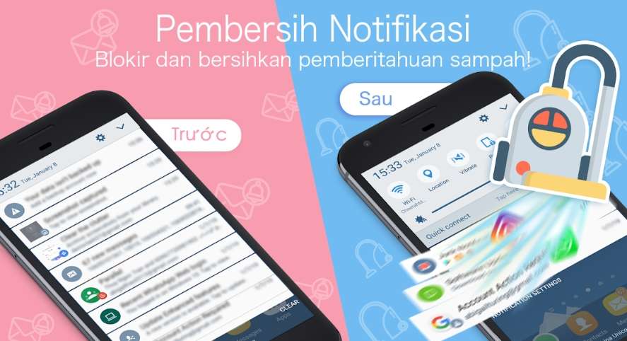 Pembersih Notifikasi Pada Layar Utama