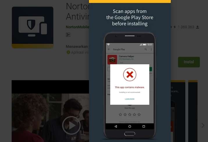 Scaning Sebelum Install Aplikasi Di Google Play