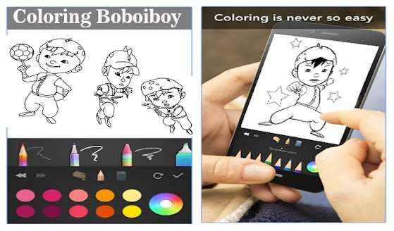Boboiboy coloring for kids Jaman Now
