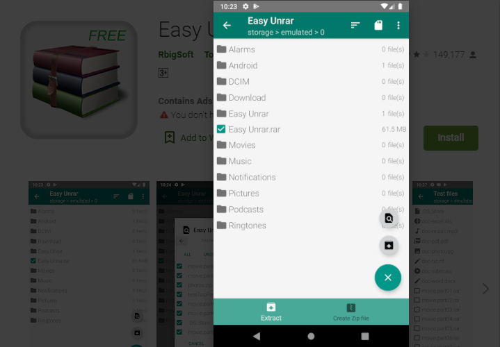instal the new version for android Easy Unrar Unzip Zip