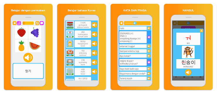 BNR Languange: Aplikasi untuk Belajar Bahasa Korea - Pemula