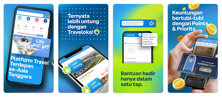 Traveloka: Tiket & - Hotel Aplikasi Travel Lokal