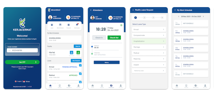 KerjaCermat Aplikasi Absensi Karyawan