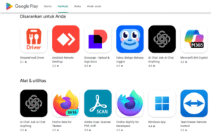 Jumlah Aplikasi Google Play