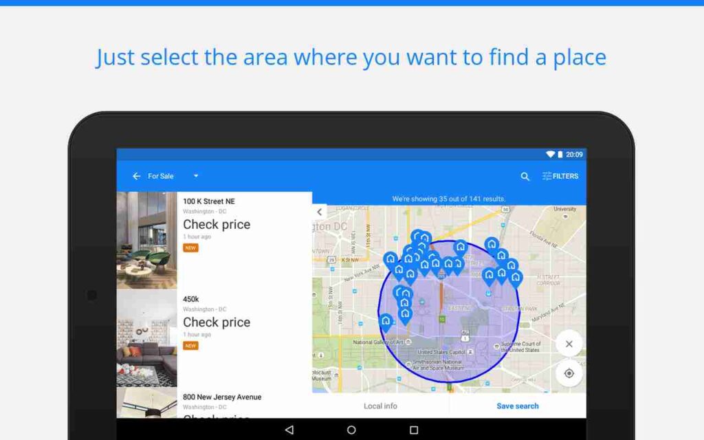 search filters Trovit app