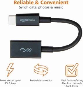 Amazon Basics USB-C to USB-A Adapter