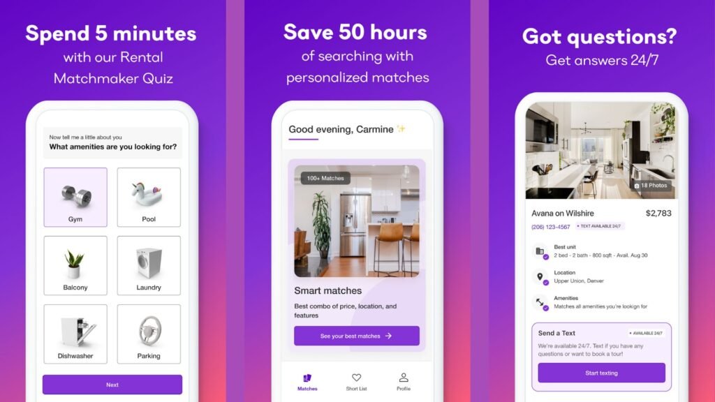 Apartment List Rental Matchmaker App