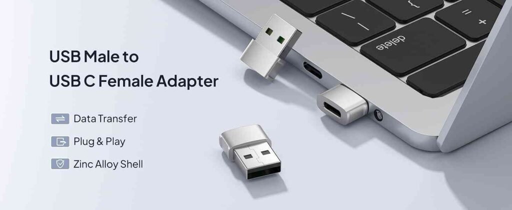Basesailor USB to USB C Adapter 3-Pack