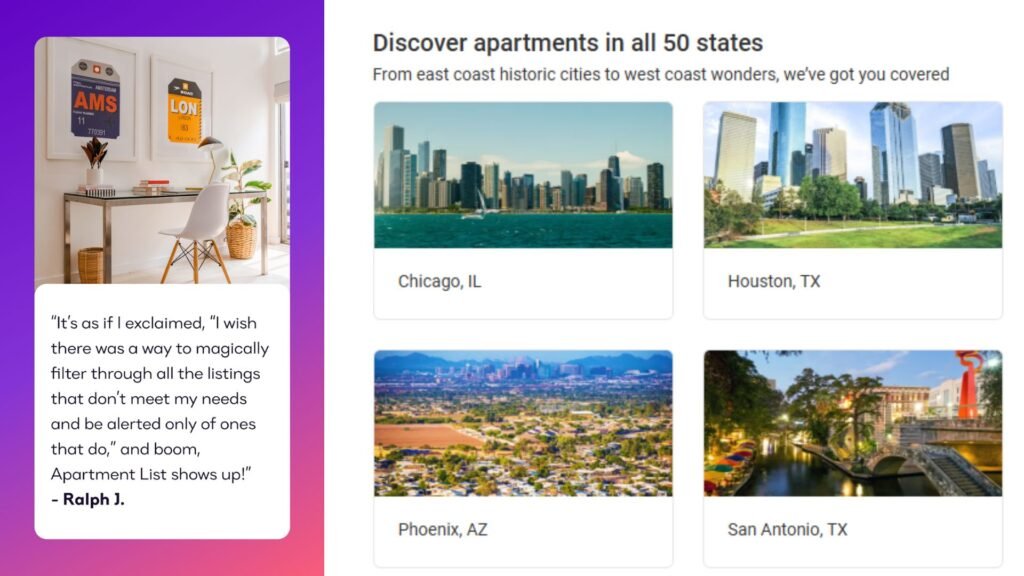 curated matches, smart matches, tour booking, availability updates, price changes.